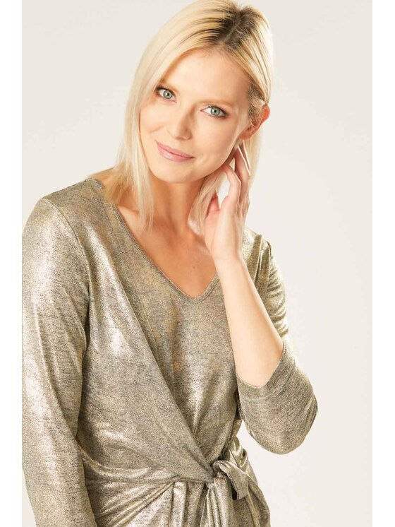 QUIOSQUE QUIOSQUE Blúzka POSYP BLOUSE Béžová Regular Fit