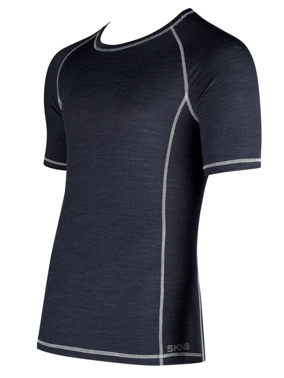 Skiny Skiny Tričko 086661 Tmavomodrá Slim Fit