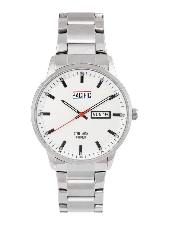 Pacific Pacific Zegarek PC00368 Srebrny