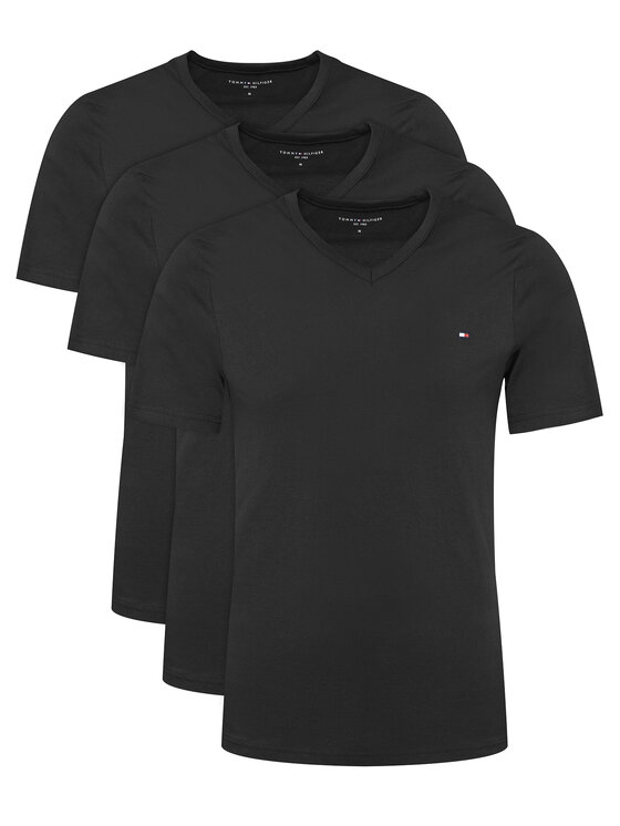 Tommy Hilfiger Set de tricouri UM0UM03865 Negru Regular Fit