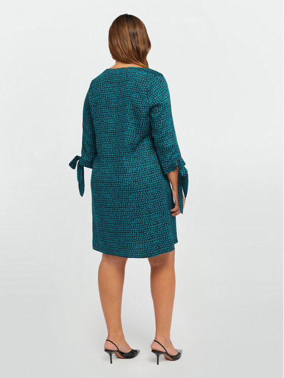 Fiorella Rubino Fiorella Rubino Vestito da giorno 7554T201600N0S9 Verde Regular Fit