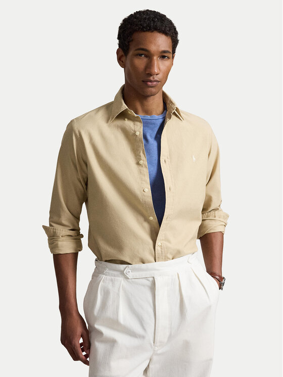 Polo Ralph Lauren Cămașă 710805564515 Bej deschis Regular Fit