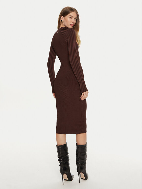 Marciano Guess Marciano Guess Трикотажна сукня 4BGK45 5036Z Коричневий Regular Fit