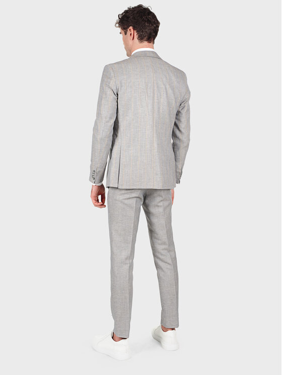 Evenemen Evenemen Marynarka OVO BEIGE Szary Slim Fit