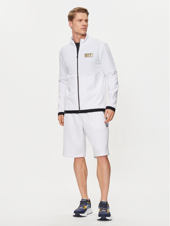EA7 Emporio Armani EA7 Emporio Armani Pantaloni scurți sport 8NPS08 PJ4EZ 1100 Alb Regular Fit