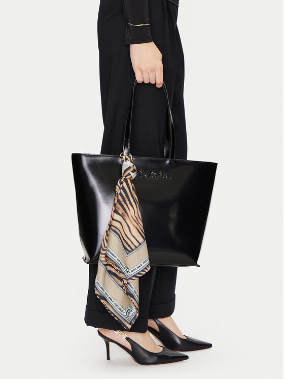 Just Cavalli Just Cavalli Torbica Chain Foulard 78RA4BH5 ZSB86 Crna