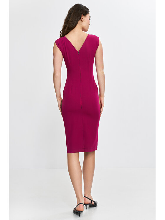 NIFE NIFE Sukienka codzienna S266 Różowy Fitted Fit