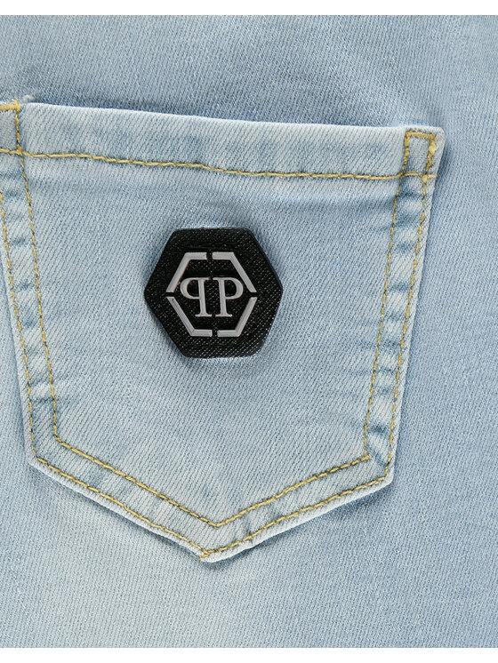 PHILIPP PLEIN PHILIPP PLEIN Jeansy 27561 Błękitny Boyfriend Fit