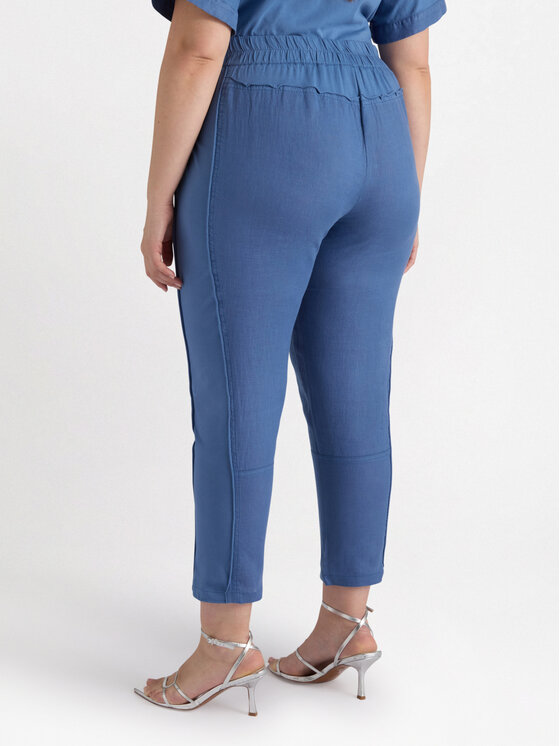 Fiorella Rubino Fiorella Rubino Pantaloni di tessuto P121T004816N024 Blu Regular Fit