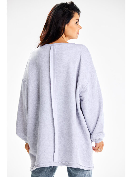 Infinite You Infinite You Felpa M335 Grigio Basic Fit