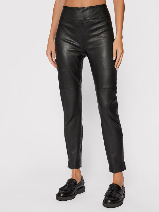 Pantaloni di pelle Easton 4165791 Nero Regular Fit...