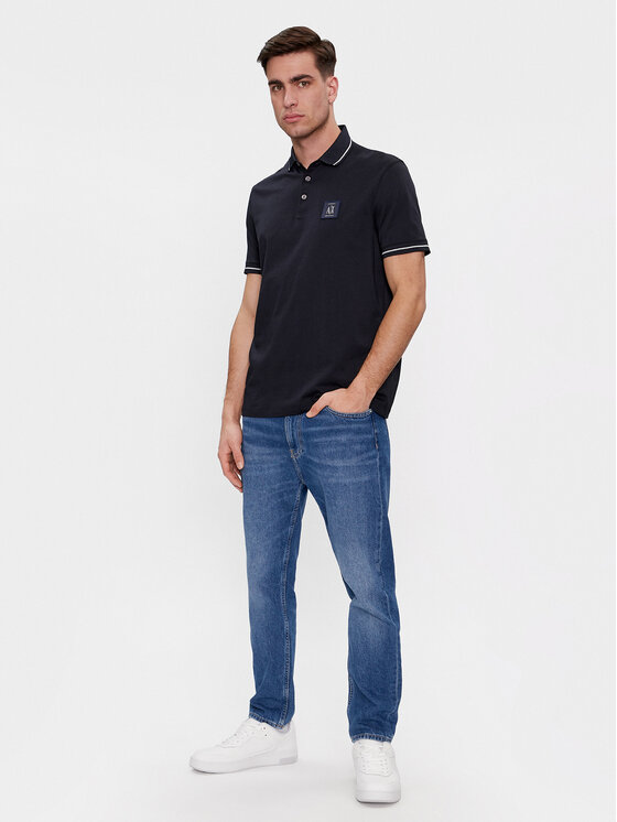 Armani Exchange Armani Exchange Polo 8NZFPQ ZJH4Z 1510 Tamnoplava Regular Fit