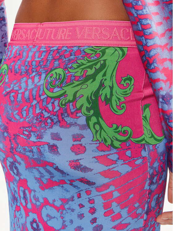 Versace Jeans Couture Versace Jeans Couture Pouzdrová sukně 76HAE8P7 Modrá Slim Fit
