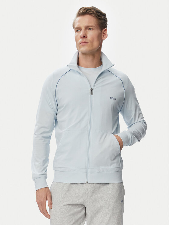 BOSS Hanorac Mix&Match 50515307 Albastru deschis Regular Fit