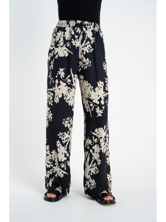 CLICK CLICK Παντελόνι υφασμάτινο 30-435 Μαύρο Relaxed Fit