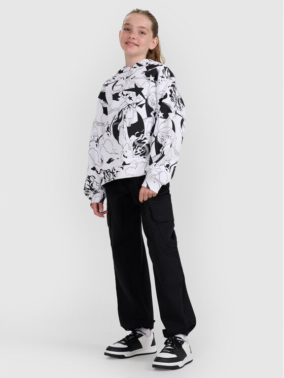 4F 4F Felpa 4FJRAW25TSWSF2348-90A Bianco Oversize