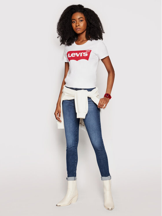 Levi's® Levi's® T-krekls The Perfect Graphic Tee 17369-0053 Balts Regular Fit