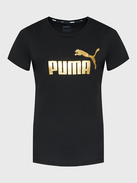 Puma Puma T-shirt Essentials+ Metallic Logo 848303 Crna Regular Fit