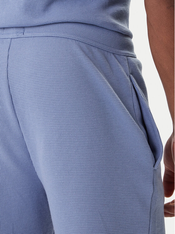 BOSS BOSS Szorty sportowe Waffle 50535884 Błękitny Regular Fit