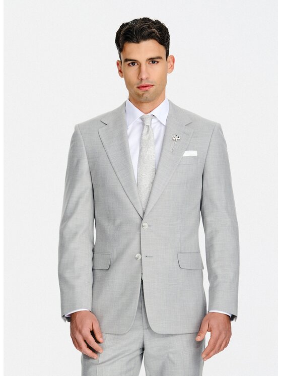 Pako Lorente Pako Lorente Marynarka P26SF-3G-008 Szary Slim Fit