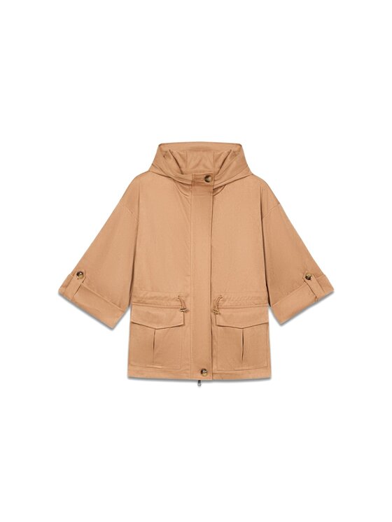 Oltre Oltre Płaszcz 8143J000210N002 Écru Slim Fit