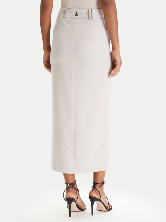 Patrizia Pepe Patrizia Pepe Fustă midi 8G0515/A498-S748 Gri Regular Fit