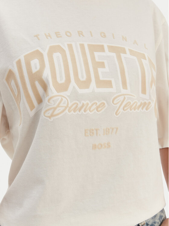 BOSS BOSS Тишърт C_Eregular_1 50556993 Бежов Relaxed Fit