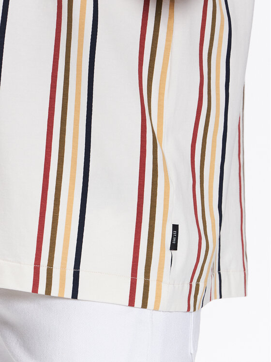 INDICODE INDICODE Koszula Mulle 20-350 Écru Regular Fit