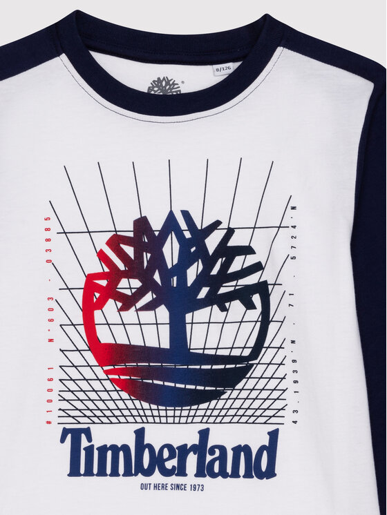 Timberland Timberland Bluzka T25T42 Biały Regular Fit