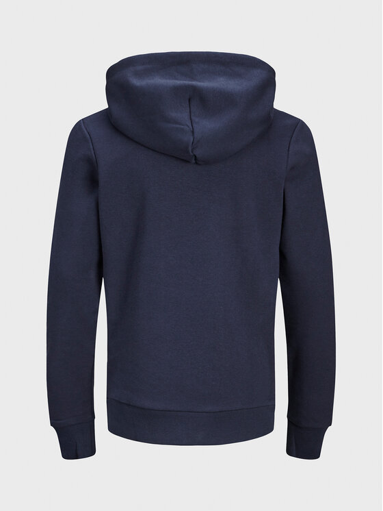 Jack&Jones Junior Jack&Jones Junior Džemperis ar kapuci 12152841 Tumši zils Regular Fit