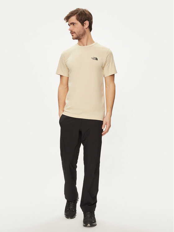 The North Face The North Face T-Shirt Simple Dome NF0A87NG Beżowy Regular Fit
