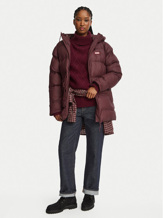 Hunter Hunter Zimska jakna HARW0002252 Bordo rdeča Regular Fit