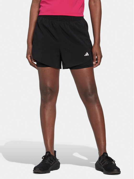 adidas Pantaloni scurți sport Training Minimal HN1044 Negru Regular Fit