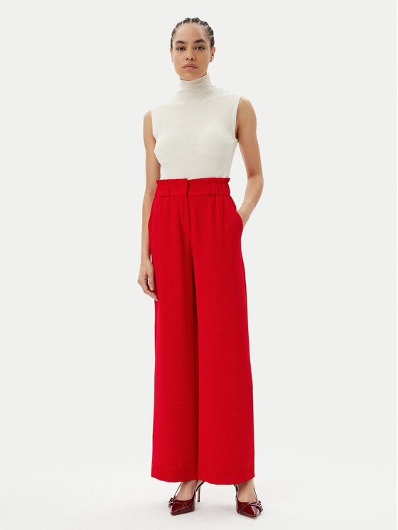 Morgan Morgan Palazzo kalhoty 242-PBIRD Červená Wide Leg