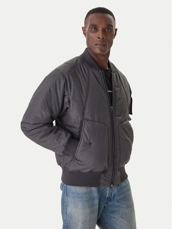 G-Star Raw G-Star Raw Bunda bomber GA-1 D26882-E063 Šedá Regular Fit
