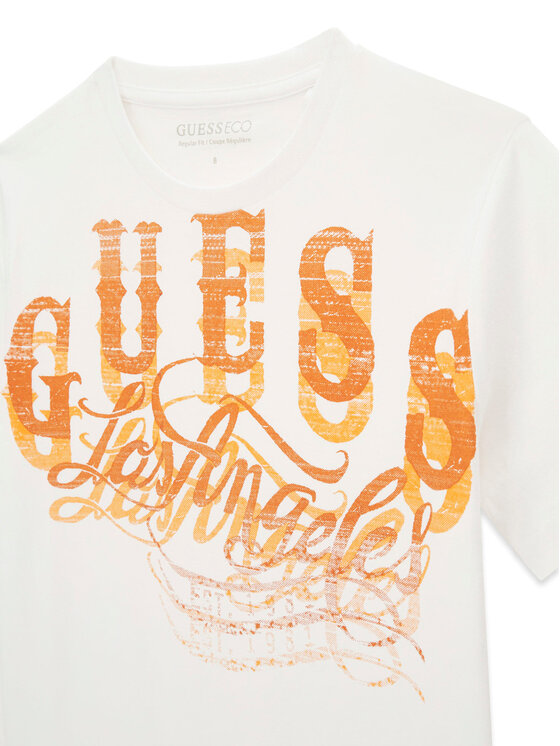 Guess Guess Tricou L6GI13 K8HM4 Alb Regular Fit