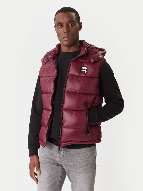 KARL LAGERFELD KARL LAGERFELD Telovnik 505023 554590 Bordo rdeča Regular Fit