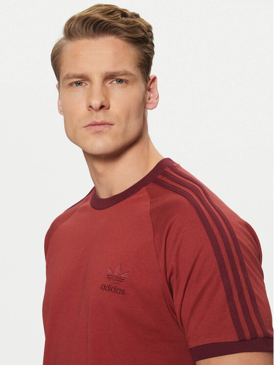 adidas adidas Tricou adicolor Classics 3-Stripes JN7019 Roșu Slim Fit