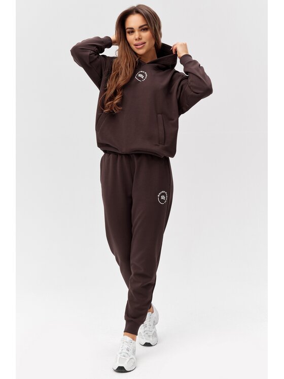 ROUGH RADICAL ROUGH RADICAL Bluza COTTON ACTIVE HOODIE WOMEN Brązowy Regular Fit