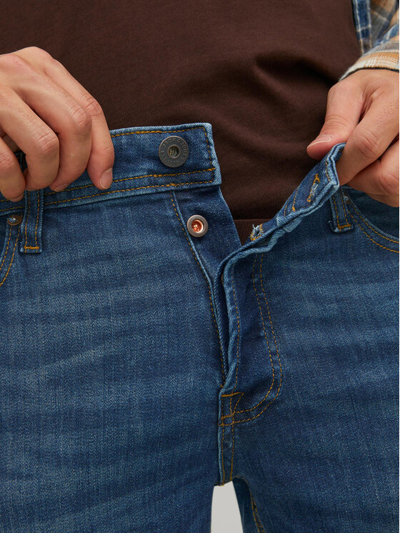 Jack & Jones Jack & Jones Jeansy Glenn 12224987 Granatowy Slim Fit