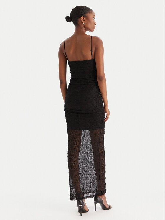 Eleh Eleh Koktejlové šaty EFW250350 Černá Slim Fit