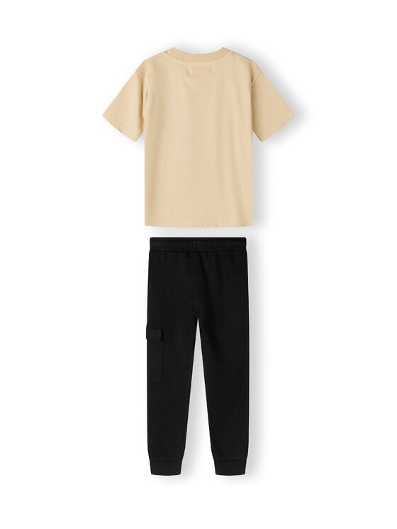 minoti minoti T-Shirt 23fleece207 Czarny Regular Fit