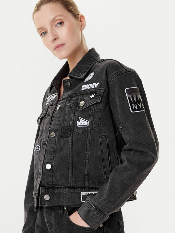 DKNY DKNY Traper jakna P5GCYC72 Siva Regular Fit