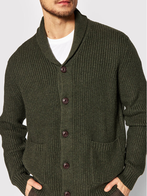 American Eagle American Eagle Kardigan 014-1149-1666 Zielony Regular Fit