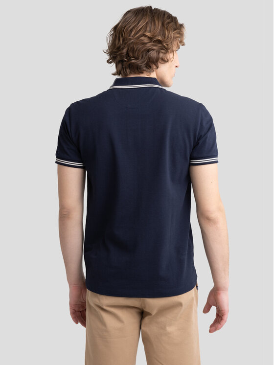 BIG STAR BIG STAR Polo WLADYM_403_150 Granatowy Basic Fit