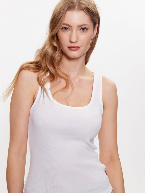 Levi's® Levi's® Top Essential A5906-0001 Biały Regular Fit