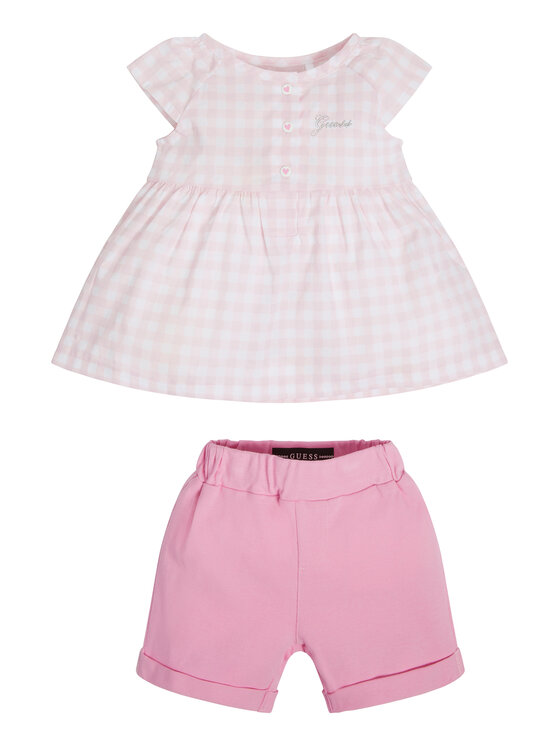 Guess Guess Completo T-shirt e pantaloncini A3GG12 WFBB0 Rosa Regular Fit