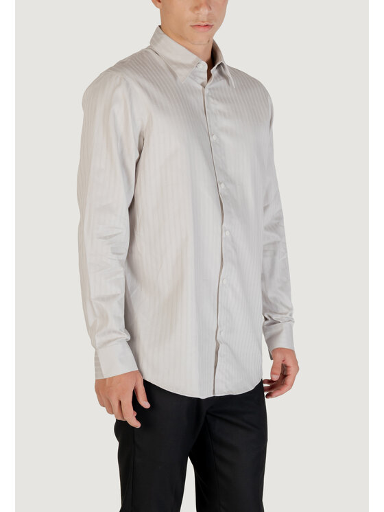 Armani Exchange Armani Exchange Koszula XM001868 AF18836 Szary Casual Fit