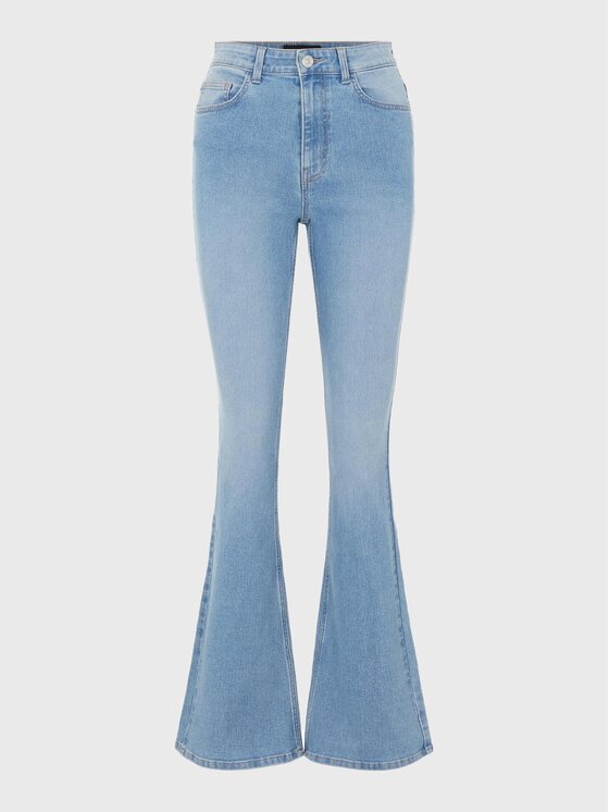Pieces Pieces Jeans hlače Peggy 17123711 Modra Slim Fit