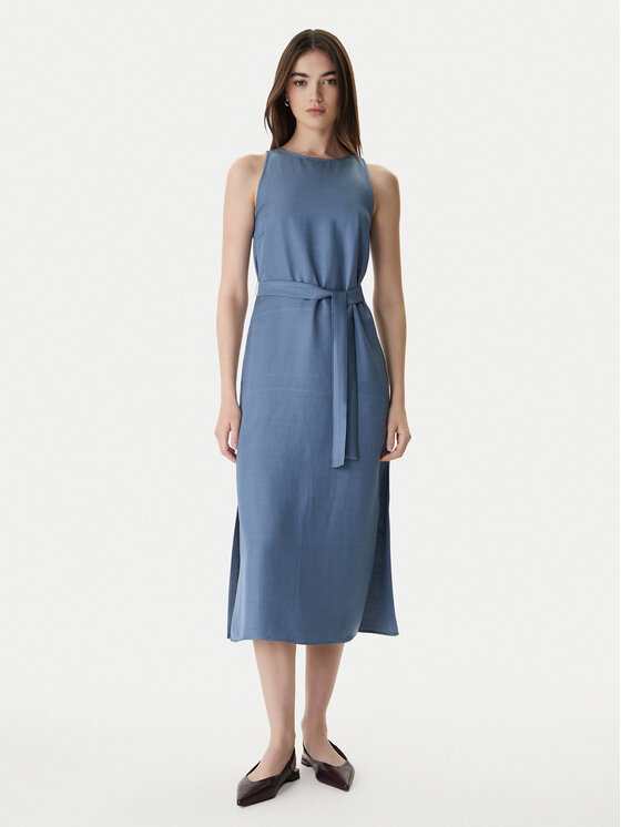 Marella Marella Sommerkleid Emme by Marella Acerbi 2615221091 Dunkelblau Regular Fit